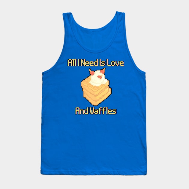 All I Need Is Love And Waffles Tank Top by POPHOLIC